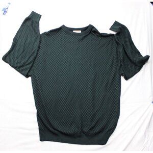 NWT Tricots St. Raphael Irish Green Shutter Crewneck Sweater XL Made In USA
